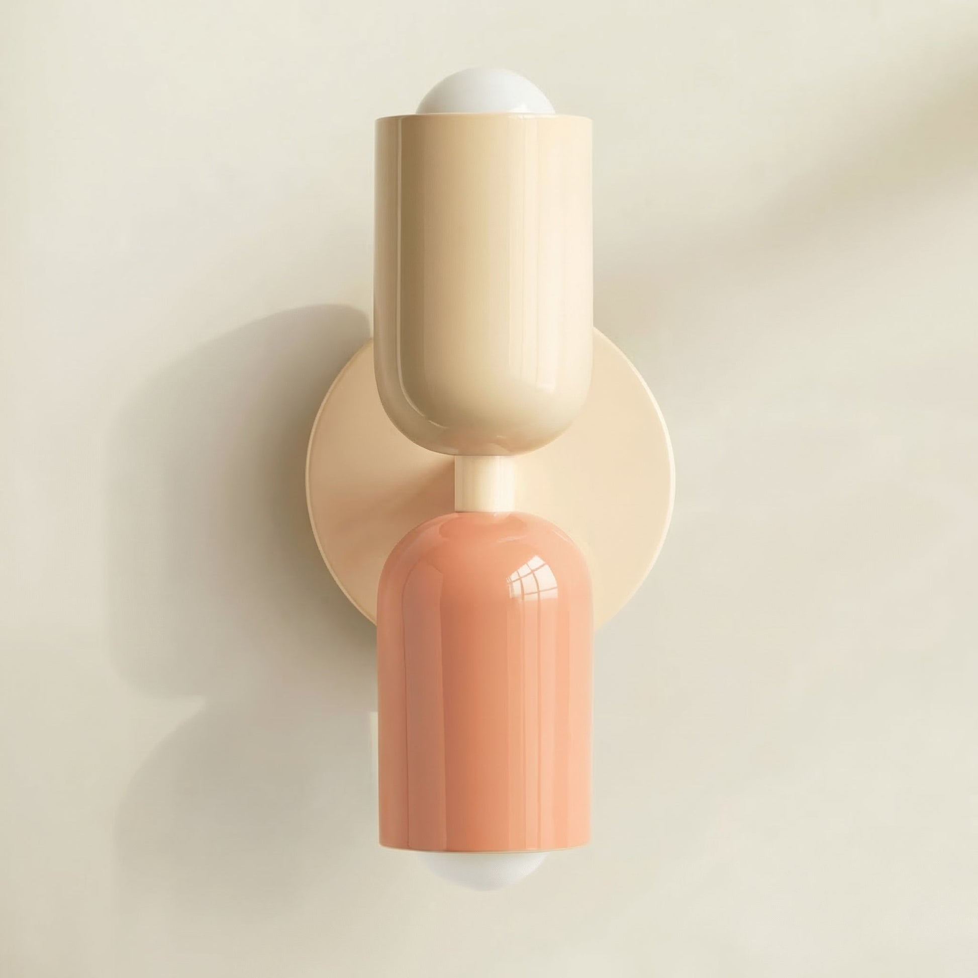 Applique murale chambre beige scandinave | Applique murale LED salon minimaliste - Beige Rose - Maison Solenne