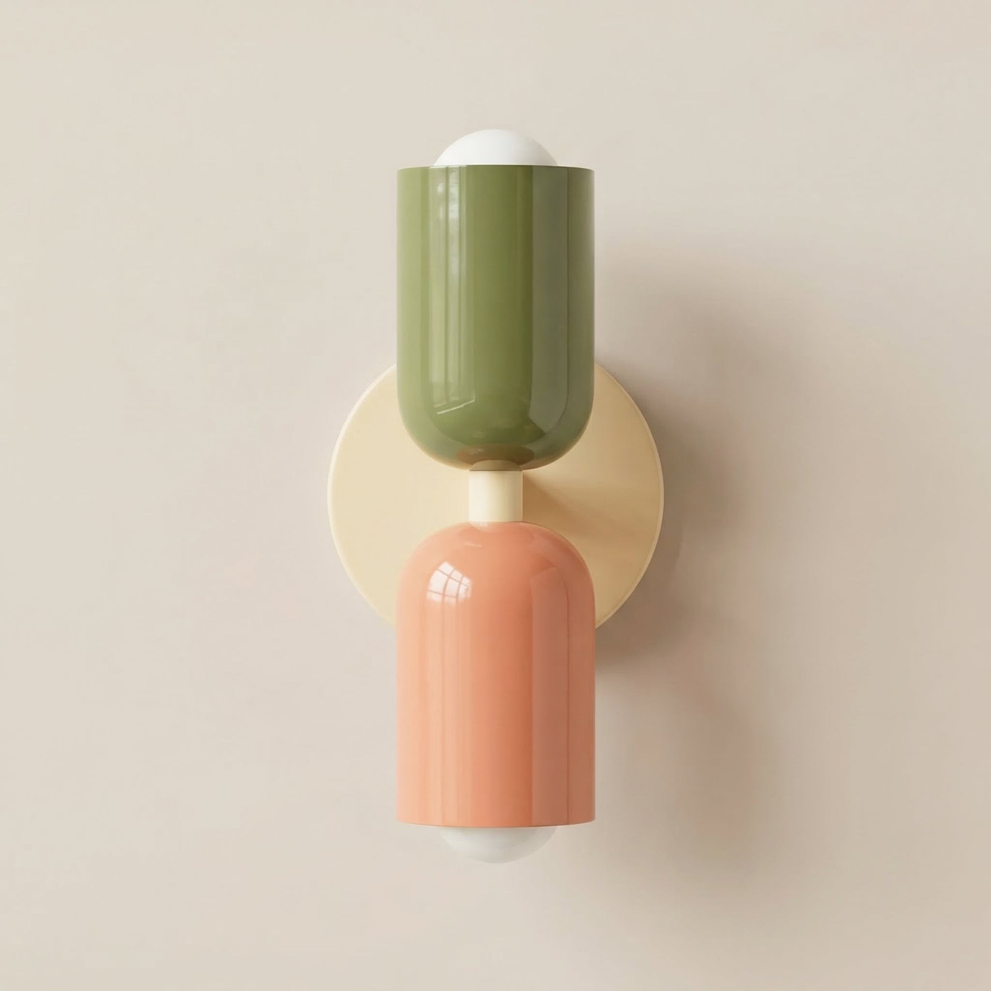 Applique murale chambre beige scandinave | Applique murale LED salon minimaliste - Vert Rose - Maison Solenne