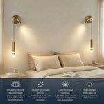 Applique Murale Design avec Liseuse Intégrée pour Chambre | Éclairage Doux et Ambiance Apaisante - Vignette | Maison Solenne