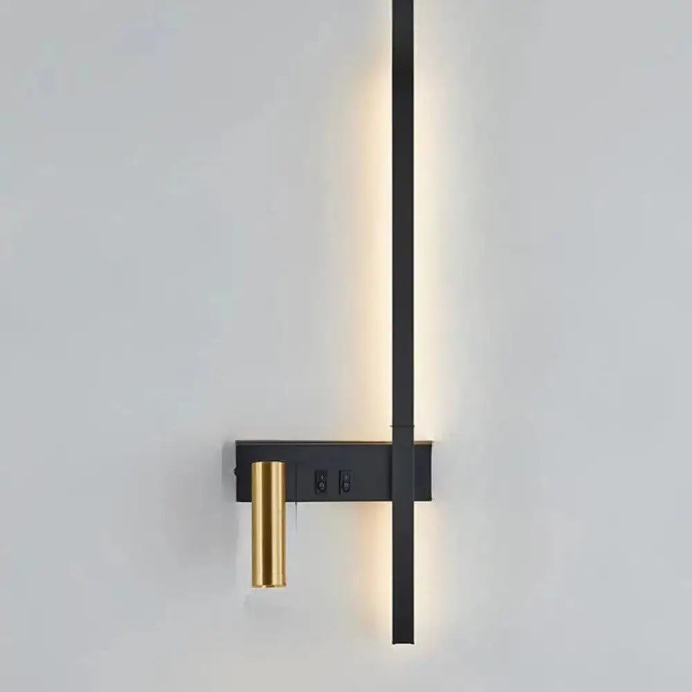 Applique Murale Design avec Liseuse Orientable pour Chambre | Éclairage LED Élégant - Gauche - Maison Solenne