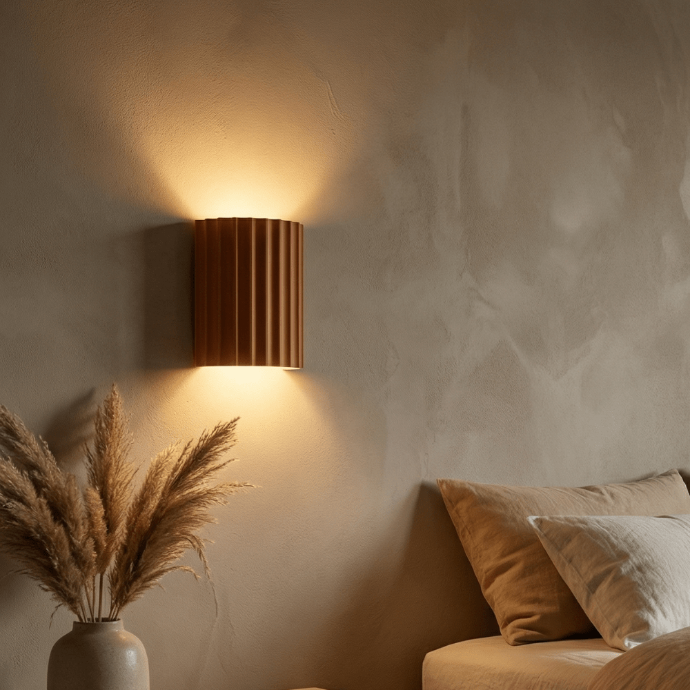 Applique Murale LED moderne Contemporaine | Lumière Chaleureuse pour Salon, Chambre & Couloir - Orange - Maison Solenne