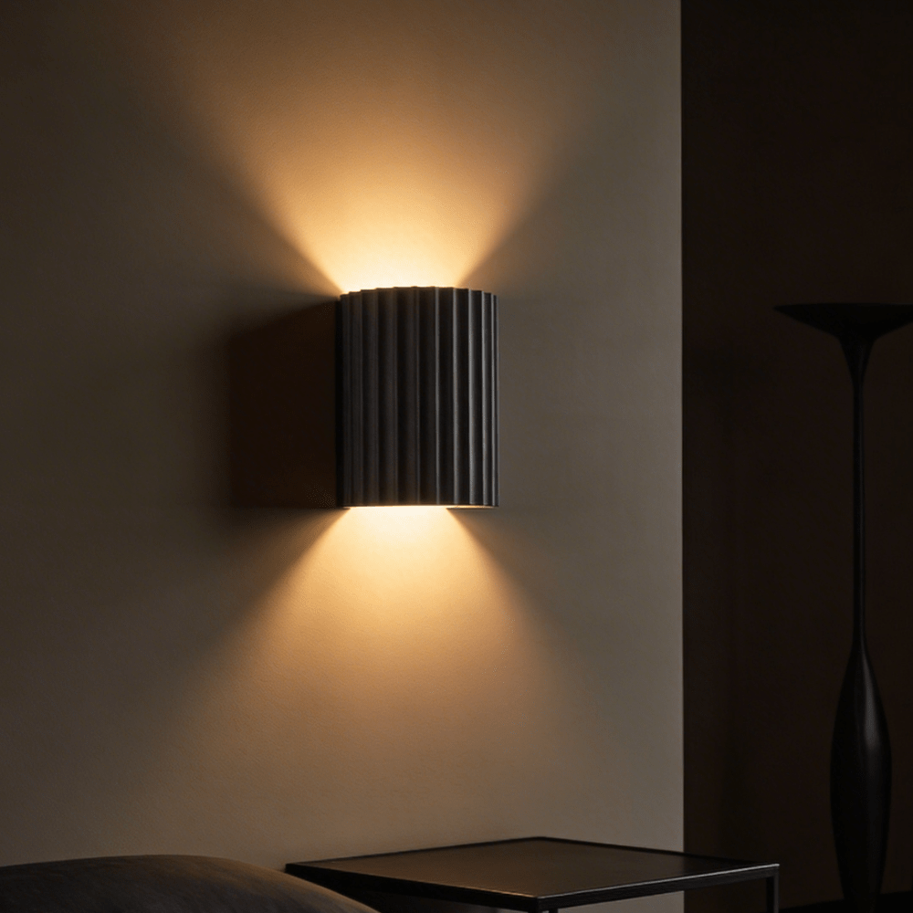 Applique Murale LED moderne Contemporaine | Lumière Chaleureuse pour Salon, Chambre & Couloir - Gris - Maison Solenne