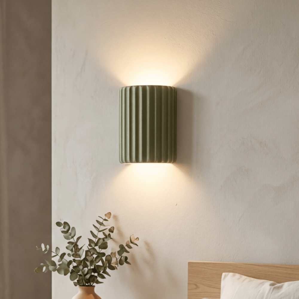 Applique Murale LED moderne Contemporaine | Lumière Chaleureuse pour Salon, Chambre & Couloir - Vert - Maison Solenne