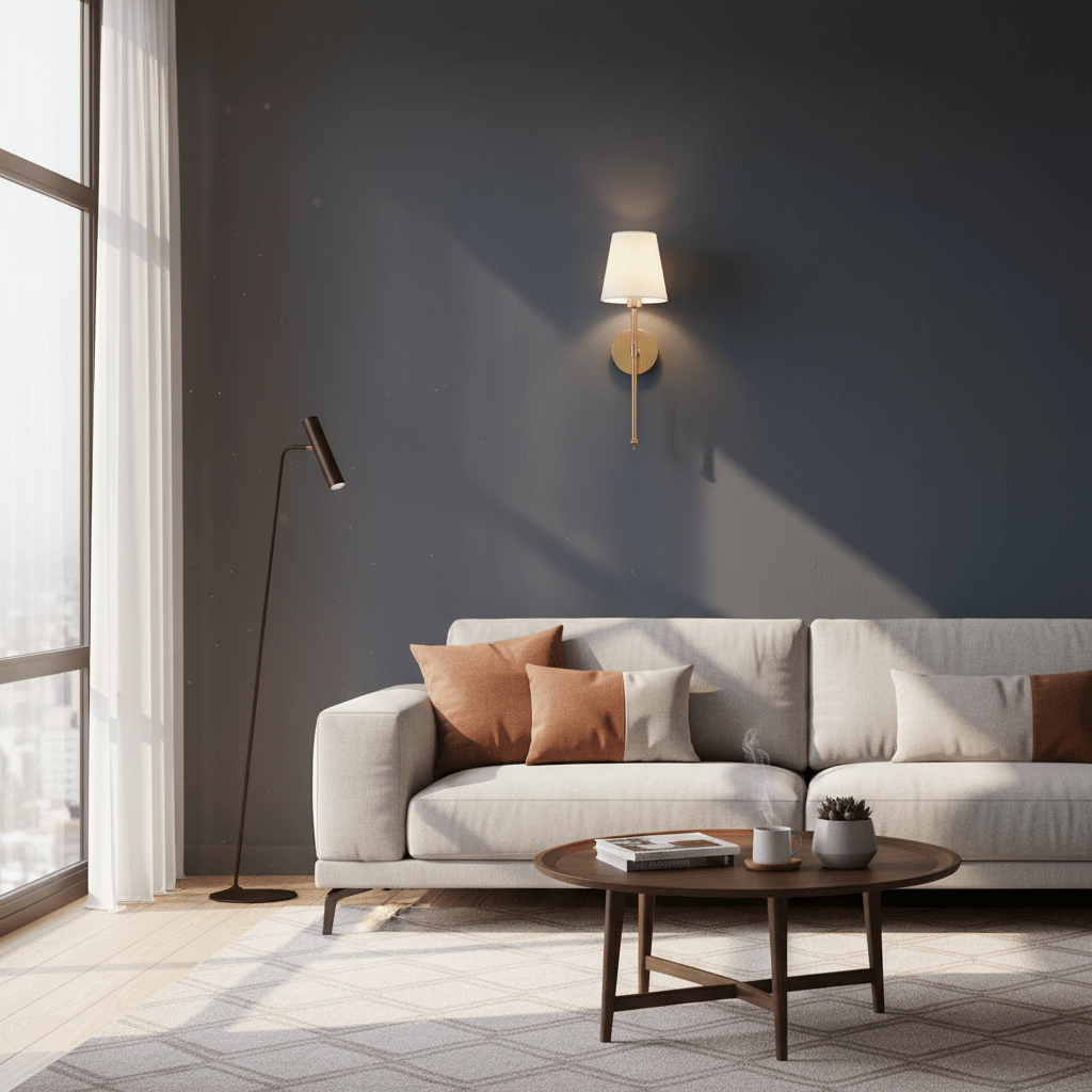 Applique Murale Sans Fil - Noir - Maison Solenne