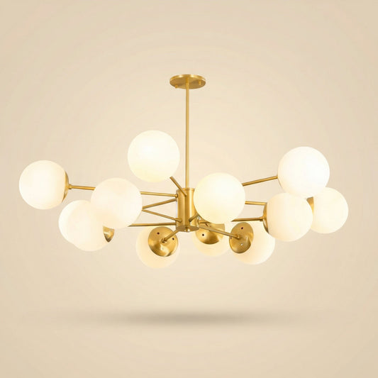 Lampe pendante LED salon| Salon Chambre et Salle à Manger - Doré - Maison Solenne