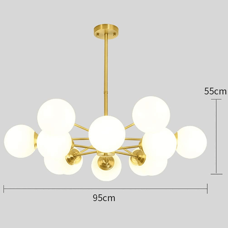 Lampe pendante LED salon| Salon Chambre et Salle à Manger - Noir - Maison Solenne