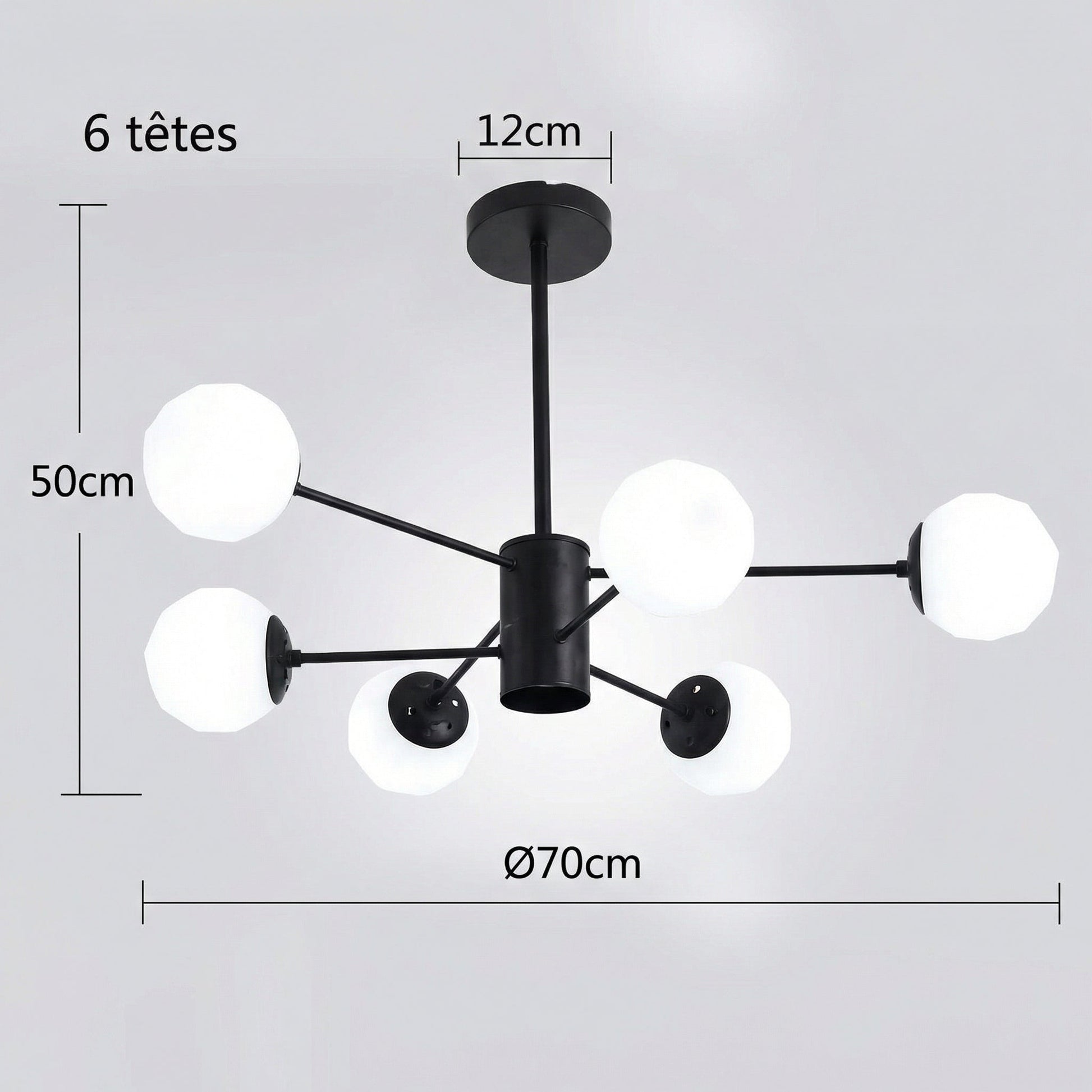 Lampe pendante LED salon| Salon Chambre et Salle à Manger - Doré - Maison Solenne