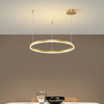 Lustre Suspension Cercle Chic en Fer | Éclairage Moderne pour Salon et Salle à Manger - Vignette | Maison Solenne