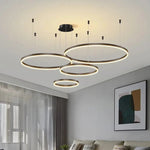 Lustre Suspension Cercle Chic en Fer | Éclairage Moderne pour Salon et Salle à Manger - Vignette | Maison Solenne