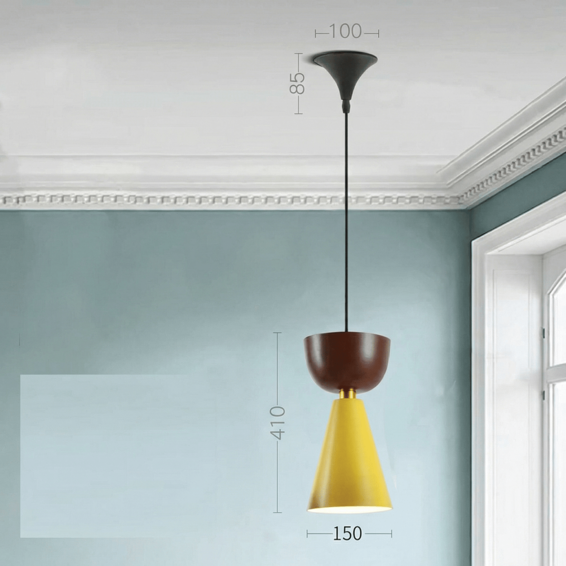 Suspension Luminaire Scandinave Élégant en Aluminium | Design Minimaliste et Économie d'Énergie, Idéal pour Salon et Bureau - MJ294 - C - Maison Solenne