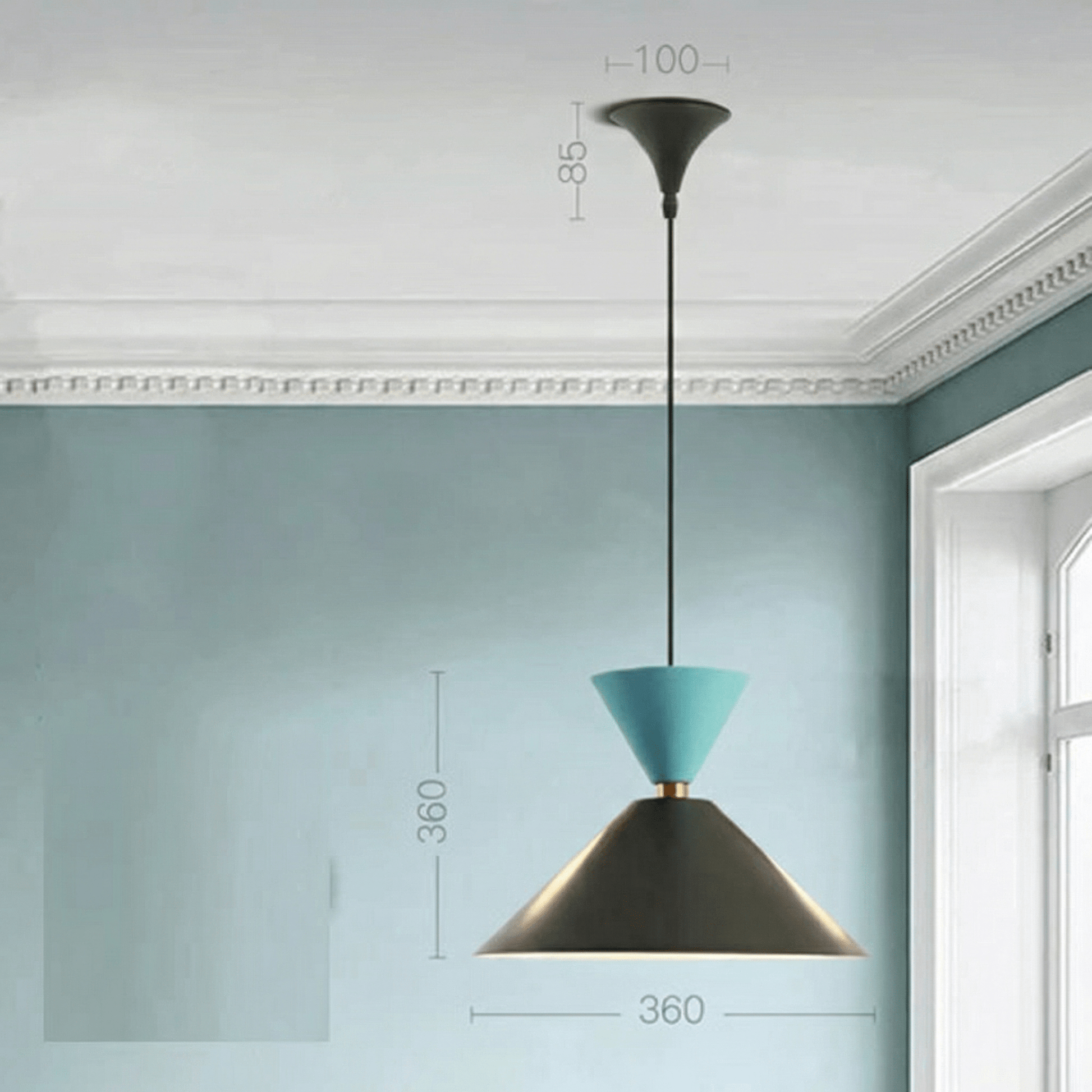Suspension Luminaire Scandinave Élégant en Aluminium | Design Minimaliste et Économie d'Énergie, Idéal pour Salon et Bureau - MJ294 - A - Maison Solenne