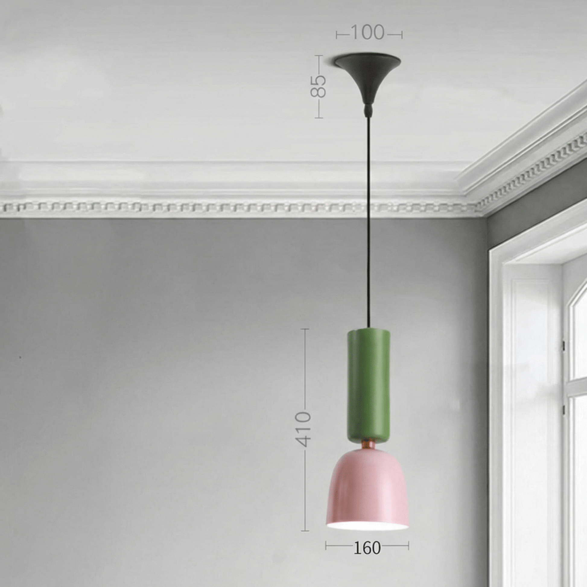 Suspension Luminaire Scandinave Élégant en Aluminium | Design Minimaliste et Économie d'Énergie, Idéal pour Salon et Bureau - MJ294 - B - Maison Solenne