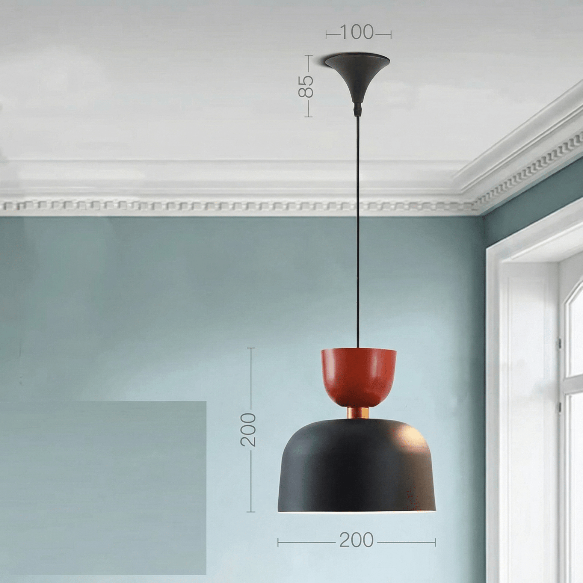 Suspension Luminaire Scandinave Élégant en Aluminium | Design Minimaliste et Économie d'Énergie, Idéal pour Salon et Bureau - MJ294 - D - Maison Solenne