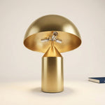 Lampe champignon doré Design en Métal avec Protection des Yeux LED - Vignette | Maison Solenne