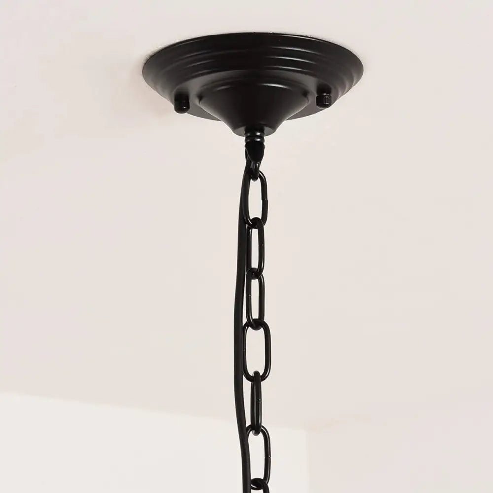 Lustre Campagne Chic en Fer pour Salle à Manger et Cuisine | Éclairage Minimaliste et Élégant - Default - Maison Solenne