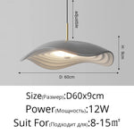 Lustre Minimaliste Wabi-Sabi en Aluminium | Suspension Luminaire Design Moderne avec Éclairage LED pour Bar - Vignette | Maison Solenne