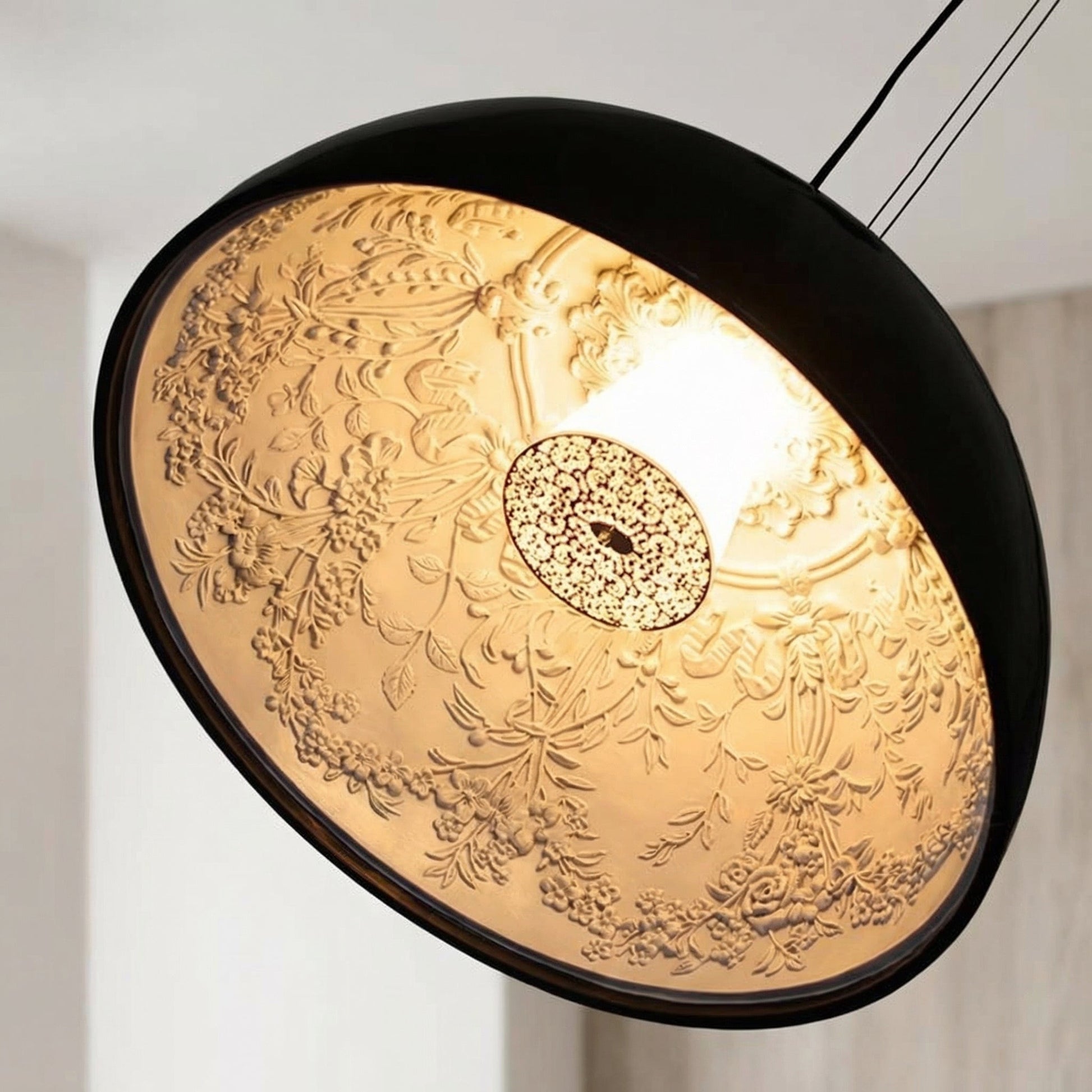 Lustre Moderne Skygarden en Résine Art Déco | Suspension Luminaire Élégante pour Chambre et Salle à Manger - Blanc - Maison Solenne