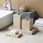 Collection Travertin — Accessoires de salle de bains en pierre naturelle - Vignette | Maison Solenne