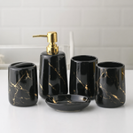 Ensemble de salle de bain en céramique effet marbre - Vignette | Maison Solenne